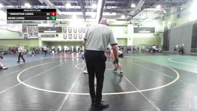 138 lbs Champ. Round 1 - Sebastian Loera, SAN FERNANDO vs Kevin Lopez, SYLMAR