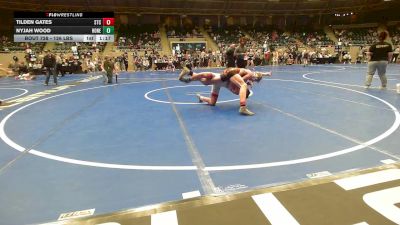 126 lbs Quarterfinal - Tilden Gates, Sallisaw Takedown Club vs Nyjah Wood, Honey Badgers Wrestling Club