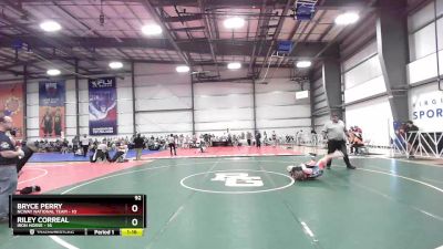 92 lbs Rd# 8- 12:30pm Saturday Final Pool - Bryce Perry, NCWAY National Team vs Riley Correal, Iron Horse