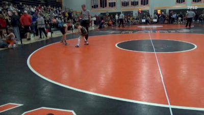 B-12 lbs Cons. Round 1 - Priden Hargrave, Future Falcon Wrestling (L-M) vs Greyson Bunting, Golden Hawk Wrestling Club