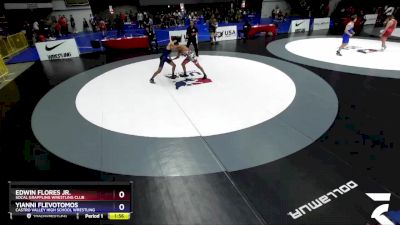 126 lbs Cons. Round 2 - Edwin Flores Jr., Socal Grappling Wrestling Club vs Yianni Flevotomos, Castro Valley High School Wrestling