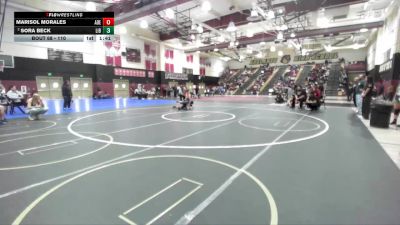 110 lbs Semifinal - Marisol Morales, Adelanto vs Sora Beck, Liberty (Winchester)