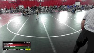 53 lbs Cons. Semi - Parker Jenkins, Sarbacker Wrestling Academy vs Logan Roth, Wisconsin