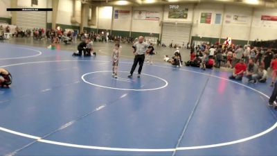 53 lbs Round 2 - Caylix Casias, Pikes Peak Warriors Wrestling vs Kasten Anderson, Kimball Wrestling Club