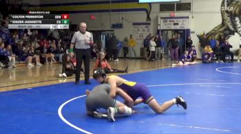 157 lbs Cons. Round 1 - Kinzer Jaennette, South Tama County vs Colton Penniston, Central DeWitt