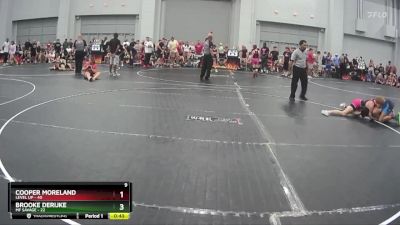 125 lbs Round 7 (10 Team) - Cooper Moreland, Level Up vs Brooke Derijke, MF Savage