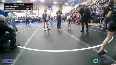 84 lbs Quarterfinal - Isaac Anderson, Claremore Wrestling Club vs Aceyn Marr, Newkirk Takedown Club