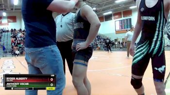 138 lbs Champ. Round 1 - Anthony Oscar, Clear Fork vs Ryder Alberty, Galion