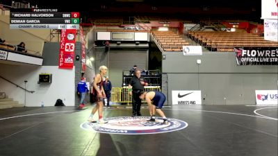 Junior Boys - 175 lbs Champ. Round 2 - Jose Guillen, South Bakersfield High School Wrestling vs Rex Topete, South Hills High School Wrestling