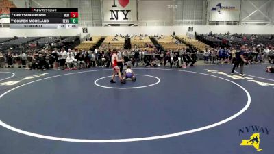 90 lbs Semifinal - Greyson Brown, Mongoose Elite Wrestling vs Colton Moreland, Purple Eagles Wrestling Academy