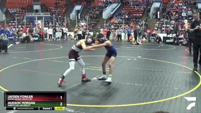 69 lbs Cons. Round 3 - Hudson Morgan, Wrestling University vs Jayden Fowler, Eaton Rapids Youth WC