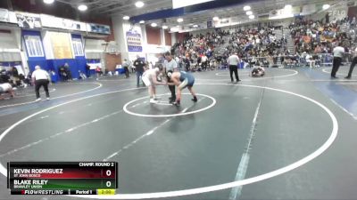 215 lbs Champ. Round 2 - Kevin Rodriguez, St John Bosco vs Blake Riley, Brawley Union