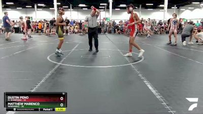 100 lbs Round 1 (4 Team) - Dustin Peno, FL Scorpions vs Matthew Marenco, Warhawks