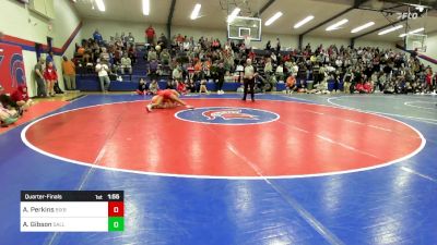 130 lbs Quarterfinal - Aiyana Perkins, Bixby HS Girls vs Anias Gibson, Sallisaw HS