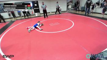 49 lbs Rr Rnd 3 - Hannah Hanson, Saints Wrestling Club vs Cambrie Kelso, Tiger Trained Wrestling