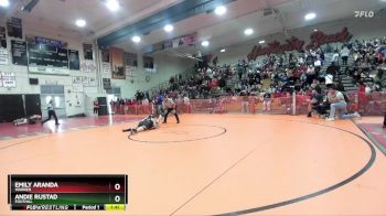 120 lbs Champ. Round 2 - Emily Aranda, Warren vs Andie Rustad, Foothill