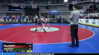 1 lbs Quarterfinal - Mason Ellis, Madison County vs Will Johnson, Cleburne County