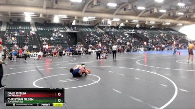 125 lbs Cons. Round 3 - Christian Olsen, Augustana (SD) vs Dale O?Blia, EAP Program