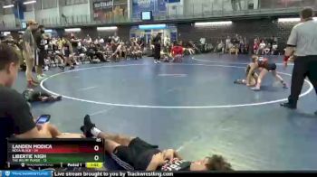 85 lbs Round 5 (8 Team) - Landen Modica, NOLA Black vs Libertie Nigh, The Big MF Purge