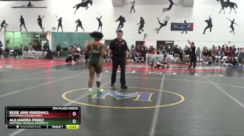 123 lbs 5th Place Match - Alejandra Perez, Northern Michigan University vs Rose Ann Marshall, Wisconson Stevens Point