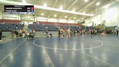 190 lbs Round 4 - George Mansfield, Sanderson Wrestling Academy vs Chase Allen, Sanderson Wrestling Academy