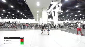 58 lbs Consi Of 4 - Maverick Sena, Top Notch vs Gabriel Myers, LV Bears WC