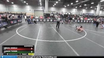 101 lbs Quarterfinal - Abigail Gindele, MN vs Sarissa Tucker, VA