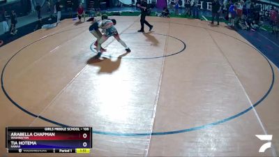 106 lbs Semifinal - Arabella Chapman, Washington vs Tia Hotema, Hawaii