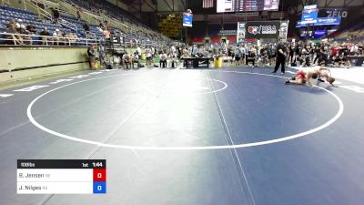 106 lbs Cons 32 #1 - Brody Jensen, NE vs Jeredy Nilges, KS