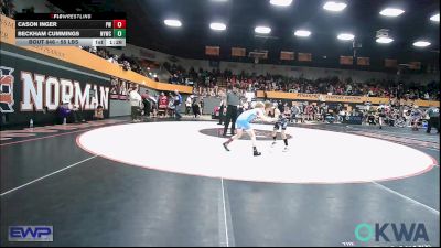 55 lbs Quarterfinal - Cason Inger, Powerhouse Wrestling vs Beckham Cummings, Newcastle Youth Wrestling