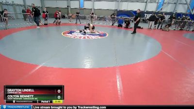 80 lbs Cons. Round 2 - Drayton Lindell, Lionheart WC vs Colton Bennett, Team Newport Tornadoes WC