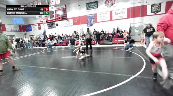 45 lbs Consolation - Knox St. Onge, Gravette Wrestling Club vs Cutter Mitchell, Wyandotte Youth Wrestling