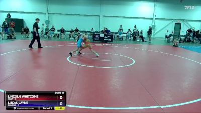 92 lbs Round 3 (8 Team) - Lincoln Whitcome, Iowa vs Lucas Layne, Florida