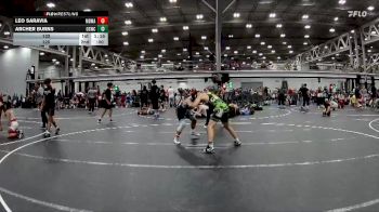 132 lbs Round 2 (4 Team) - Leo Saravia, Maryland Mallets vs Archer Burns, Orchard South WC