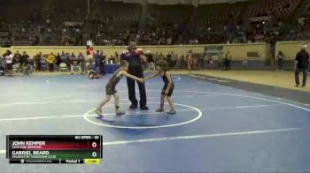 55 lbs Cons. Round 4 - Gabriel Beard, Wilburton Takedown Club vs John Kemper, Choctaw Ironman