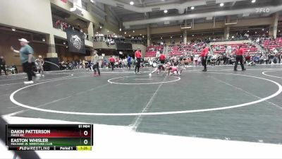 76 lbs Quarterfinal - Dakin Patterson, Maize WC vs Easton Whisler, Mulvane Jr. Wrestling Club