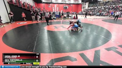 215 lbs Cons. Round 4 - Nick Tortoriello, Wheaton (NORTH) vs Jamal Jones Jr, Plainfield (SOUTH)