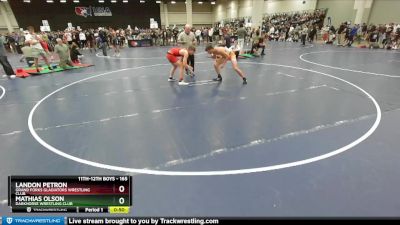 165 lbs Cons. Round 1 - Mathias Olson, Darkhorse Wrestling Club vs Landon Petron, Grand Forks Gladiators Wrestling Club