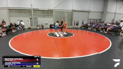120 lbs 4th Wrestleback (16 Team) - Braydon Mitchell, Georgia Red vs Julian Santana, Washington