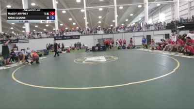 130 lbs Macey Jeffrey, Texas Blue vs Josie Clouse, Kansas