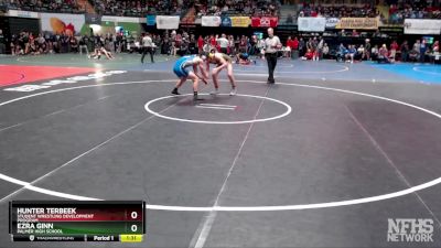 160 lbs Quarterfinal - Ezra Ginn, Palmer High School vs Hunter Terbeek, Student Wrestling Development Program