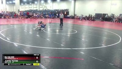 150 lbs Round 2 (6 Team) - Eli Silver, The Firemen Blue vs Justin Tilton, Indy Elite