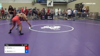 74 kg Consi Of 8 #1 - Gabriel Dinette, Stanford - California RTC vs Adam Santoro, Cornell