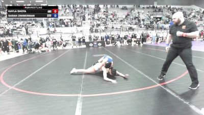 50 kg Champ. Rd Of 64 - Kayla Shota, Argo Wrestling Club vs Sarah Zimmerman, Storm RTC