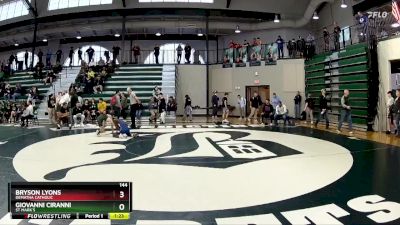 144 lbs Cons. Round 2 - Bryson Lyons, Dematha Catholic vs Giovanni Ciranni, St Mark`s