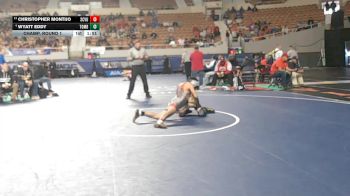 122-D4 Champ. Round 1 - Christopher Montijo, Santa Cruz Valley Union High School vs Wyatt Eddy, Tombstone