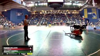 157 lbs Cons. Round 1 - Bennett Harrell, Council Rock North vs Parker Williams, Northampton
