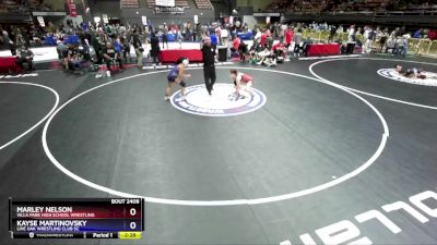 145 lbs Cons. Round 1 - Marley Nelson, Villa Park High School Wrestling vs Kayse Martinovsky, Live Oak Wrestling Club SC