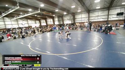 70 lbs Quarterfinal - Houston Harris, Champions Wrestling Club vs Kyson Oldroyd, Westlake