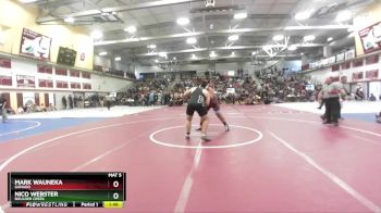 285 lbs Champ. Round 2 - Mark Wauneka, Ganado vs Nico Webster, Boulder Creek